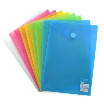 Imagen de Carpeta Sobre Cierre de Velcro Formato Bolsa Tamaño A4+/Folio REF 900 Colores Classic translucidos con acabado Soft Touch by Office Box. (Surtido)