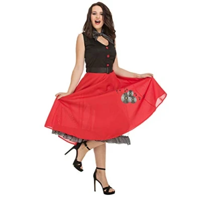 Imagen de My Other Me 203883 Disfraz chica Ye para mujer, ajedrez, color red, M L (Viving Costumes 203883)