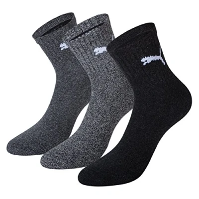 Imagen de PUMA Short Crew Socks (5 Pack) Calcetines, Gris (Oscuro)/Gris (Medio)/Gris (Claro), 39 42 (Pack de 5) Unisex Adulto