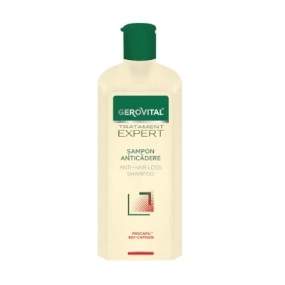 Imagen de Champú Anticaída, Reduce y Previene la Caída del Cabello, Estimula su Crecimiento Sano, Fortalece Raiz Pelo, 400 ml, Gerovital Tratament Expert