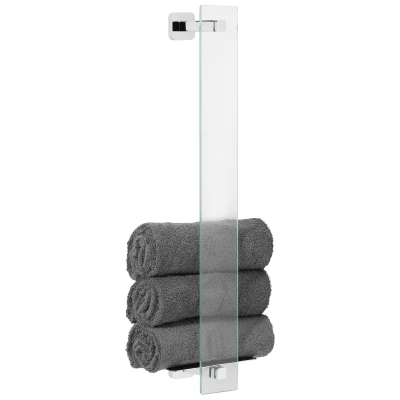 Imagen de tesa ELEGAANT Toallero de Pie Elegante para Baños Montaje sin Taladrar Alta Fuerza Fijación con Tecnología Power.Kit 127 x 180 667 mm Acero Inoxidable