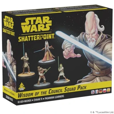 Imagen de Atomic Mass Games Star Wars Shatterpoint Wisdom of The Council Expansión de Miniaturas A Partir 14 Años para 2 Jugadores 90 Minutos por Partida Multilenguaje (Incluye Español)
