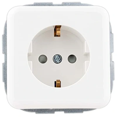 Imagen de REV 0216020100 Enchufe con Tapa, empotrable, Blanco, ohne USB