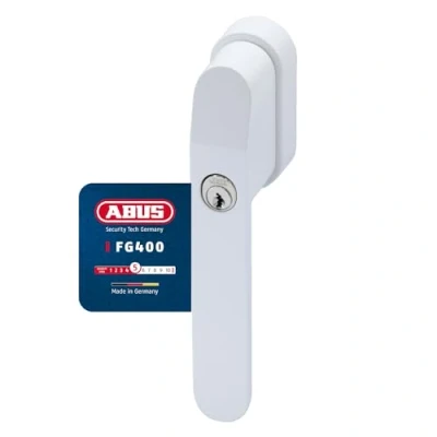 Imagen de ABUS FG400 W Tirador de ventana con cerradura (cierre AL0145), color blanco