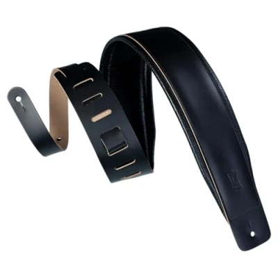 Imagen de Levy&#039;s DM1PDBLK Correas para guitarra y bajo, 3 pulgadas