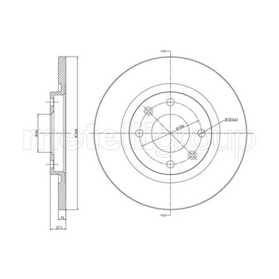 Imagen de Disco de freno METELLI 23 0401C