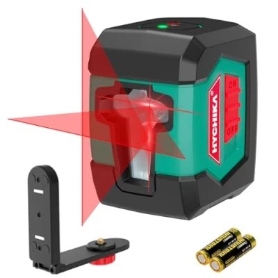 Imagen de HYCHIKA Nivel Laser, Laser Autonivelante Rojo, 15m, Láser Manual/Automático, IP54, Base Magnética Giratoria 360, Herramienta De Nivelación