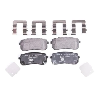 Imagen de HELLA 8DB 355 023 231 Juego de pastillas freno con avisador acústico desgaste accesorios KIA: SORENTO 3, HYUNDAI: ix55