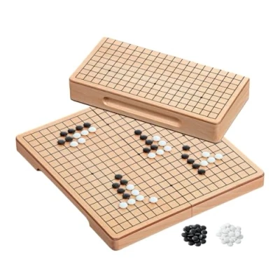 Imagen de Philos Folding Go Set Beech Wood Board with Plastic Stones