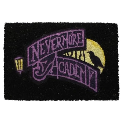 Imagen de SD TOYS Felpudo Nevermore Academy de Wednesday Fibra Coco y PVC 60 x 40 cm