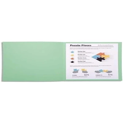 Imagen de Exacompta 340004E Lote de 100 Subcarpetas Super 180, Color Verde Claro