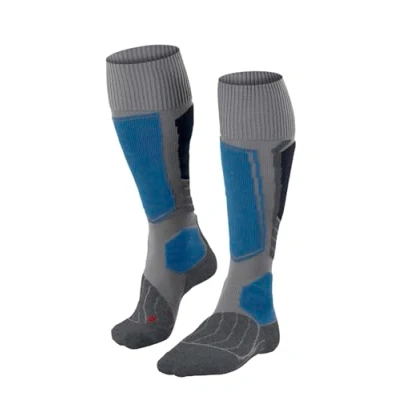 Imagen de FALKE SK1 Comfort M KH lana seda hilo funcional calida gruesa 1 par, Calcetines de esquí Hombre, Gris (Light Grey 3400), 39 41