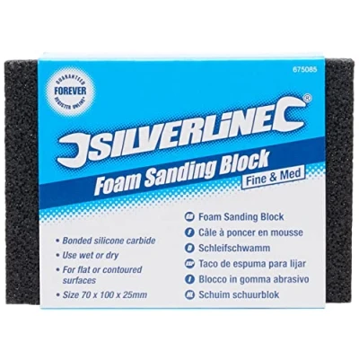 Imagen de Silverline Tools 675085 Taco de espuma para lijar (Fino y medio)