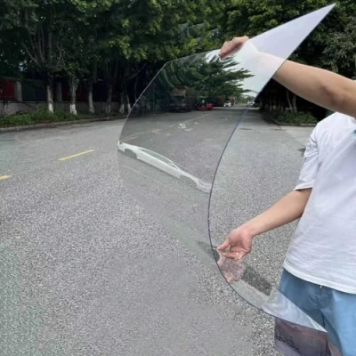 Imagen de SANJIAOJIA Placas de Policarbonato,Láminas Plástico Policarbonato,Recortables Planchas Transparentes Tejados,Flexibles e Inastillables Invernadero,Cochera Cubierta Toldo Marquesina (1x5m)