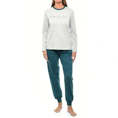 Imagen de Pijama Mujer Invierno Afelpado KLP2. de algodón, Largo, Mujer, Ropa Dormir