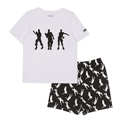 Imagen de Fortnite Pyjamas Juego de Pijama, Blanco/Negro, 13 14 Years para Niños
