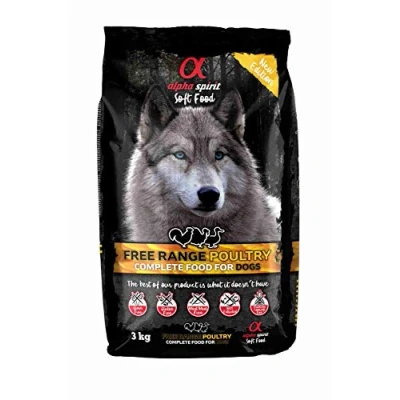 Imagen de ALPHA SPIRIT Canine Adult Aves Corral SEMIHUMEDO 3KG