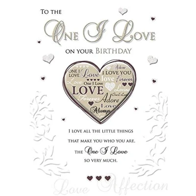 Imagen de Tarjeta de cumpleaños One I Love 25,4 x 17,8 cm Piccadilly Greetings