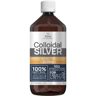 Imagen de Plata Coloidal Pura 20PPM 1000 ml ● para Humanos y Perros Hydrosol Bioactivo Mejores Resultados Colloidal Silver Carbono Neutral
