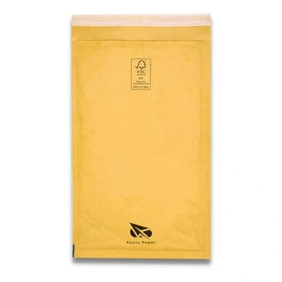 Imagen de Raylu Paper® Pack de 10 Sobres Acolchados Burbujas Kraft con Cierre Autoadhesivo, para Envíos color Marrón Unidades (120x210 mm)