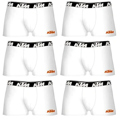 Imagen de KTM XL Set de 6 Calzoncillos bóxer Blanco, Multicolor, Hombre
