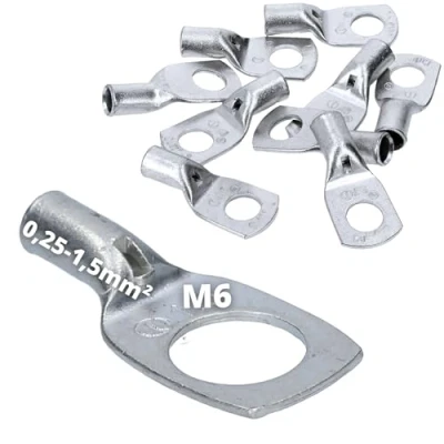 Imagen de 10 pieza cembre A03 de M6 Tubo terminales cable 0,25 1,5 mm² unisoliert cobre
