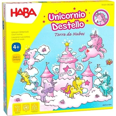 Imagen de Haba Juego de mesa, Unicornio Destello Torre Nubes, Multicolor (Habermass H304542) , color/modelo surtido