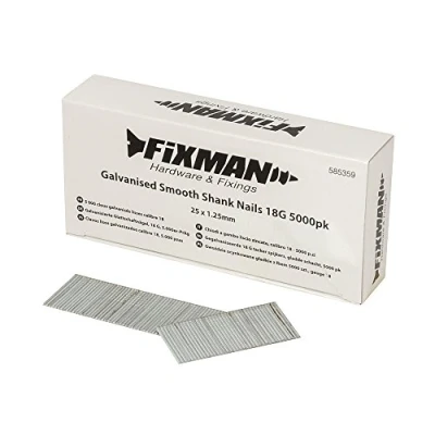 Imagen de Fixman 585359 Clavos Lisos Galvanizados Calibre, Set de 5000 Piezas