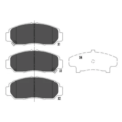 Imagen de KAVO PARTS KBP 2037 Juego de pastillas freno con avisador acústico desgaste HONDA: CIVIC 7 Hatchback, FR V, 8