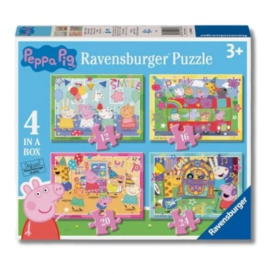 Imagen de Ravensburger Puzzle: Peppa Pig, puzzles Infantiles 3 Años o Más, 4 de 12, 16, 20, 24 piezas, Rompecabezas, Regalos Niños Años, 70x50cm