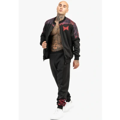 Imagen de Tapout Normale Passform SET Chándal, Hombre, Talla: 3XL, Black red aubergine