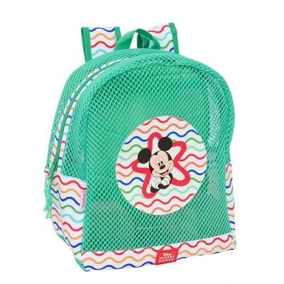 Imagen de Safta MICKEY MOUSE Mochila Infantil de Playa, Anti Arena, con Asas, Fácil Limpieza, Ideal para Niños Diferentes Edades, Cómoda y Versátil, 32x12x38 cm