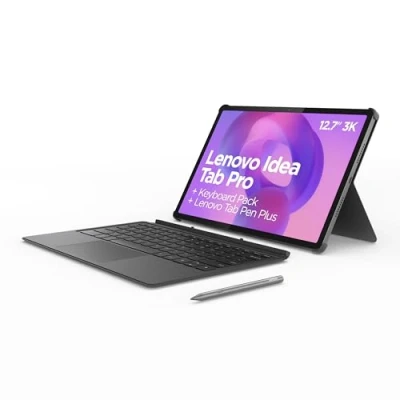 Imagen de Tablet Lenovo Idea Tab Pro, 12.7&quot; 3K, 8GB RAM, 256GB, MediaTek Dimensity 8300, Android, Gris, Incluye lápiz digital y teclado