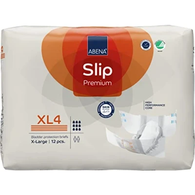 Imagen de ABENA Slip Premium almohadillas de incontinencia todo en uno para hombres y mujeres, ecológicas mujer, hombre, XL 4, cintura