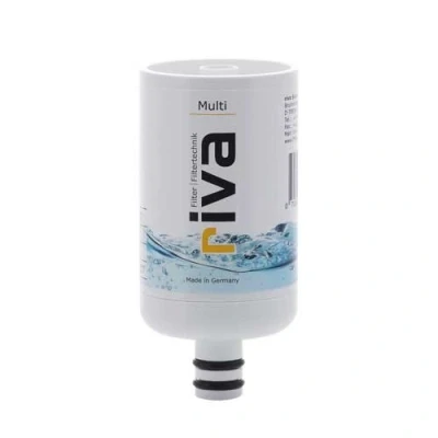 Imagen de riva MULTI Cartucho de recambio, filtro agua potable y ducha, certificado, protección segura contra legionela, bacterias, gérmenes en la cocina, ducha el baño