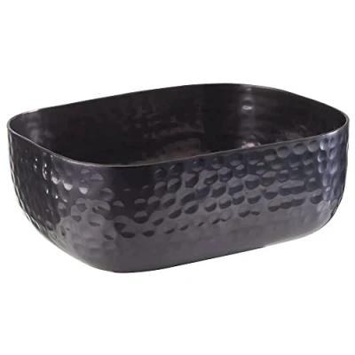Imagen de APS Recipiente aluminio con superficie martillada de color gun metal para platos fríos y calientes, 15,5 x 12,0 cm, 0,7 ltr.