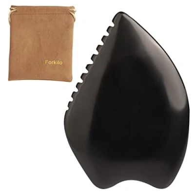 Imagen de Herramientas Gua Sha, piedra bian para masaje facial, peine raspador Sha