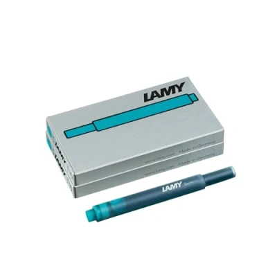 Imagen de Lamy Juego de 2 cartuchos tinta T10 con gran reserva tinta, adecuados para todos los modelos pluma estilográfica Contenido: 1,25 ml por cartucho 5 unidades paquete Color
