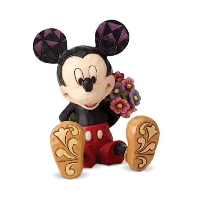 Imagen de Disney Traditions, Figura de Mickey con ramo flores, para coleccionar, Enesco