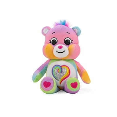 Imagen de Care Bears Basic Fun 22489 Togetherness Bear, Glitter Bean Plush, 22 cm Collectable Cute Plush Toy, Soft Toys &amp; Cuddly for Children, Teddies Suitable Girls and Boys Aged 4 Years +