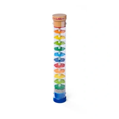 Imagen de Eichhorn Regenmacher 100003445 Maquinaria de Madera Maciza, Tubo plástico con Bolas Metal, 32 x 5 cm, Multicolor, 32x5cm (Simba Toys 4003046002737)