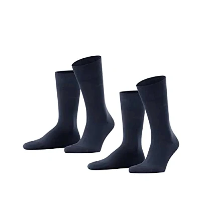 Imagen de ESPRIT Basic Easy 2 Pack M SO algodón unicolor pares, Calcetines Hombre, Azul (Marine 6120), 43 46
