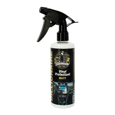 Imagen de Billionaire Vinyl Protectant Shine Limpia Salpicadero con Efecto Brillo Eficaz en Superfícies de Plástico Caucho y Vinilo No Graso Protección UV Aroma a Coco 300ml
