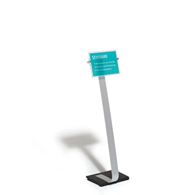 Imagen de Durable 481823 Soporte para letreros de cristal presentación A4, retratos y paisajes