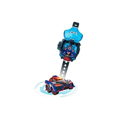 Imagen de Vtech Turbo Force Racers Coche control remoto con mando adaptado para llevar en la muñeca, conduce 6 direcciones y activa el modo turbo, voces español