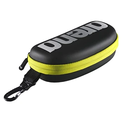 Imagen de Arena 000001E048 503 Estuche para Gafas de Natación, Unisex Adulto, Multicolor (Black Silver Fluo Yellow)