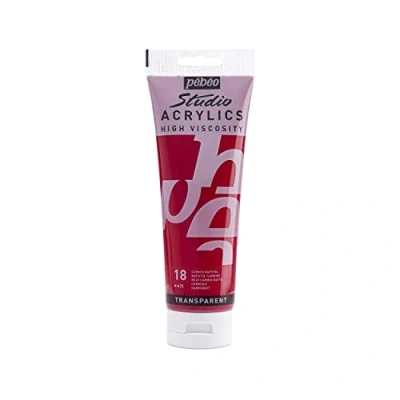 Imagen de Pébéo Acrílico Fine Studio Pintura acrílica Carmín Naftol 250 ml