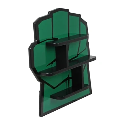 Imagen de Marvel Avengers Hulk estantería de pared pequeña, almacenamiento para niños montaje en pared, Estantes flotantes madera dormitorio y sala juegos