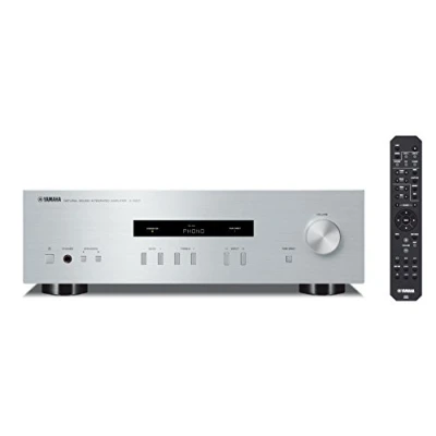 Imagen de Yamaha A S201 Amplificador Hi Fi estéreo de 100 W, plateado