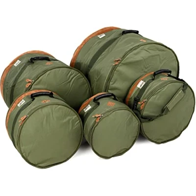 Imagen de Tama PowerPad Series TDSS52KMG Juego de bolsas para batería, color verde